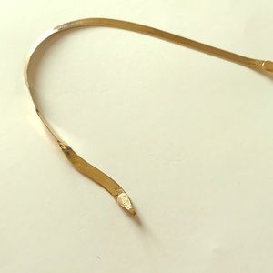 7” inch snake chain gold bracelet